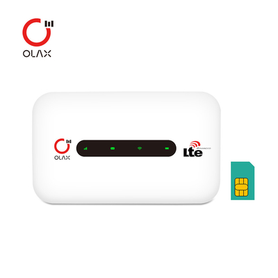 SIM 카드와 OLAX MT20 가지고 다닐 수 있는 와이파이 라우터 작은 모바일 와이파이 모뎀 150Mbps