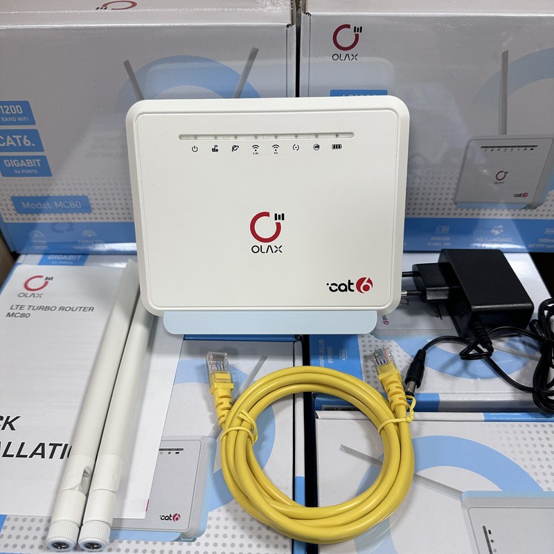 휴대용 4G LTE CPE CAT6 무선 브릿지 우회 분리 안테나 4G 심 와이파이 라우터